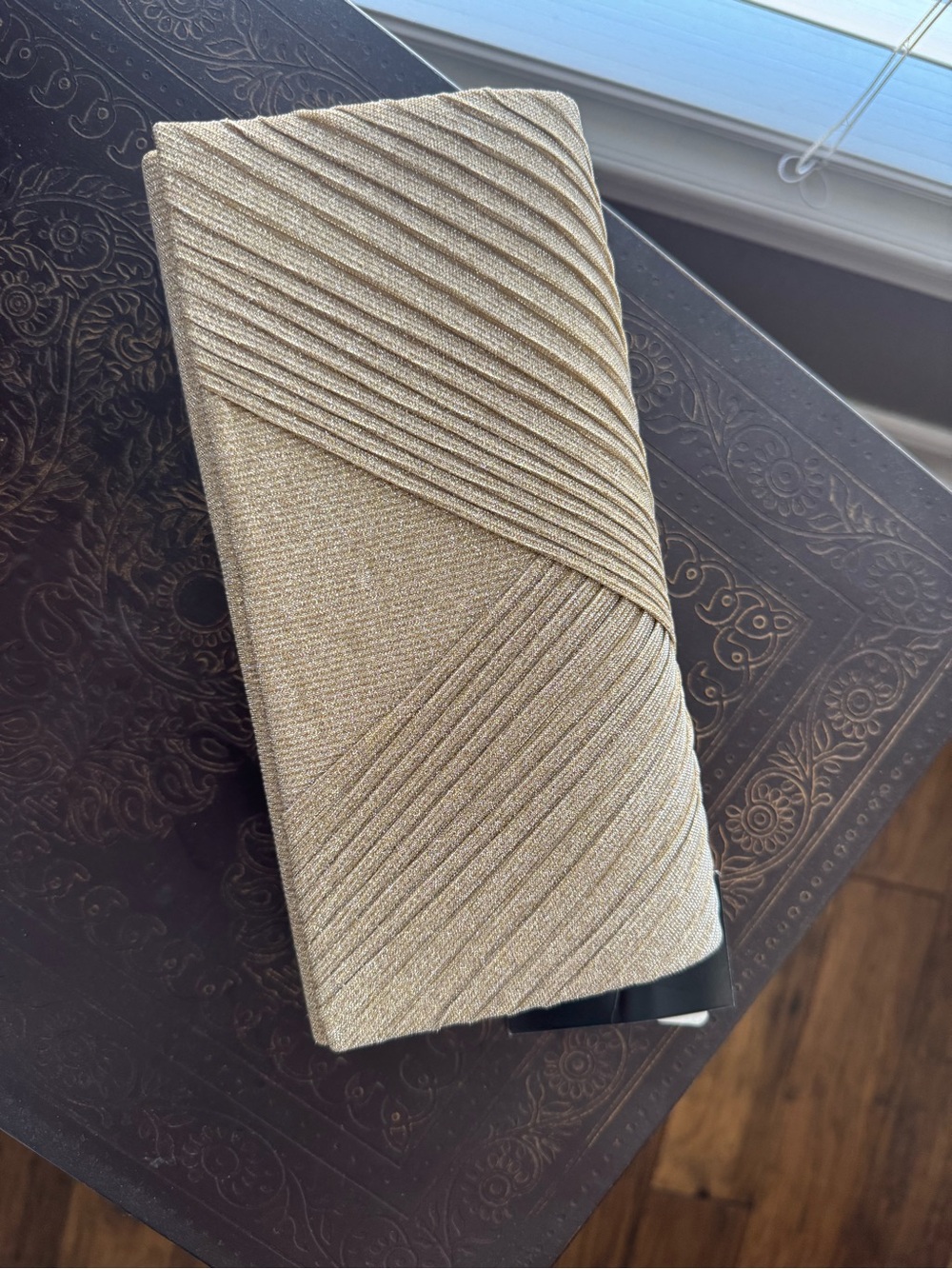 Gold Textured Formal Evening purse